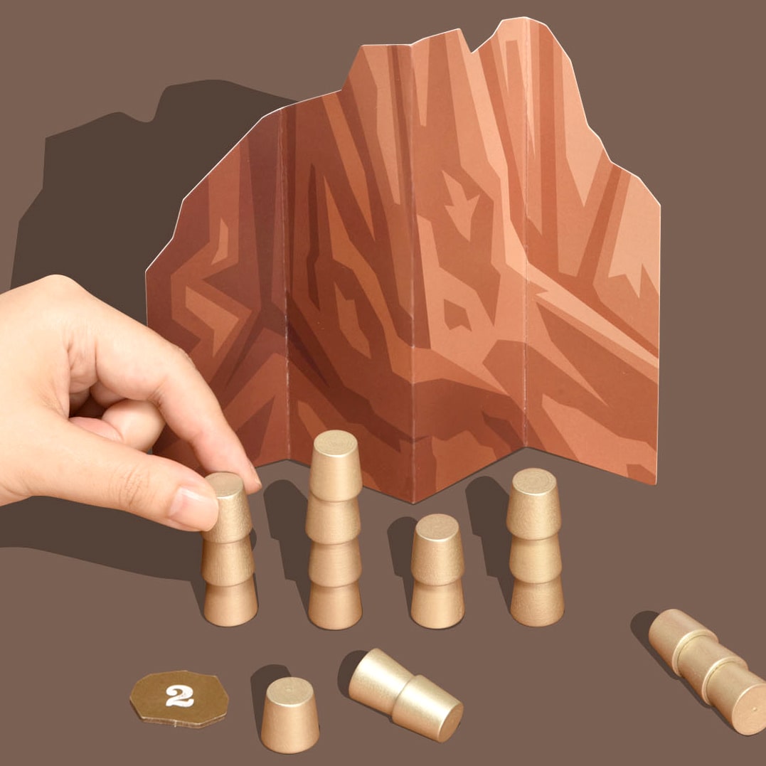 „Gold Hunting“ – dviejų žaidėjų dedukcinis ir blefo stalo žaidimas